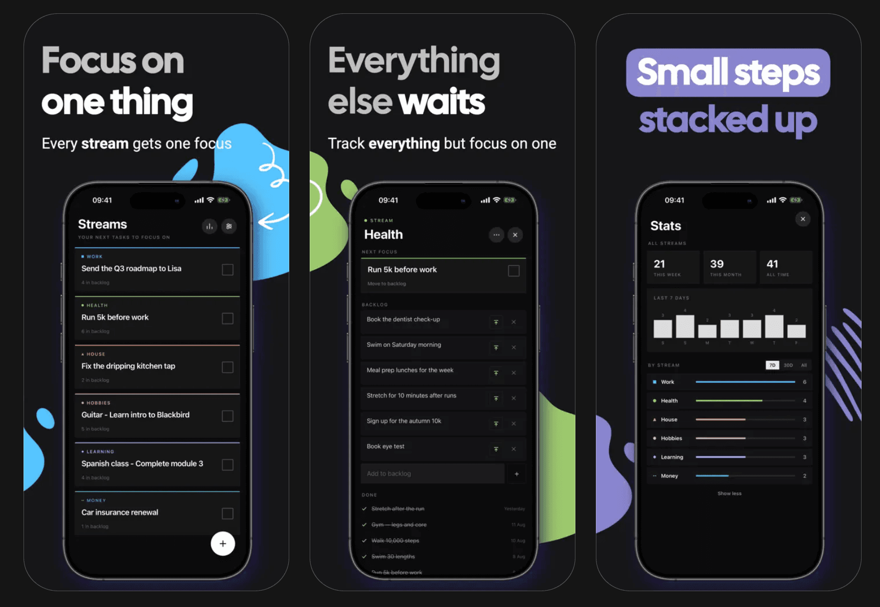 Streams life focus app screenshot